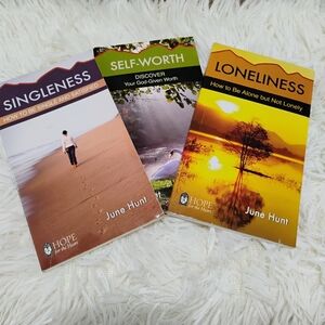 June Hunt, Self+Worth/Singleness/Loneliness Book Set, Religious